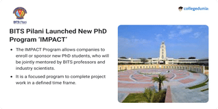 BITS Pilani Launched New PhD Program ‘IMPACT’ for Working Professionals; Check Details Here